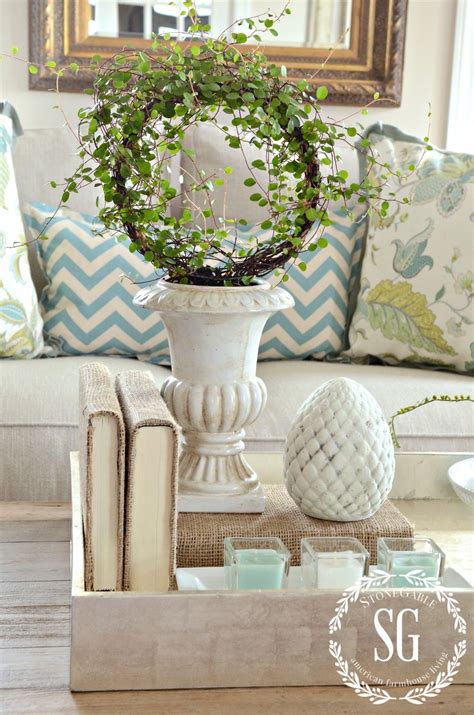 Spring Coffee Table Vignette Stonegable