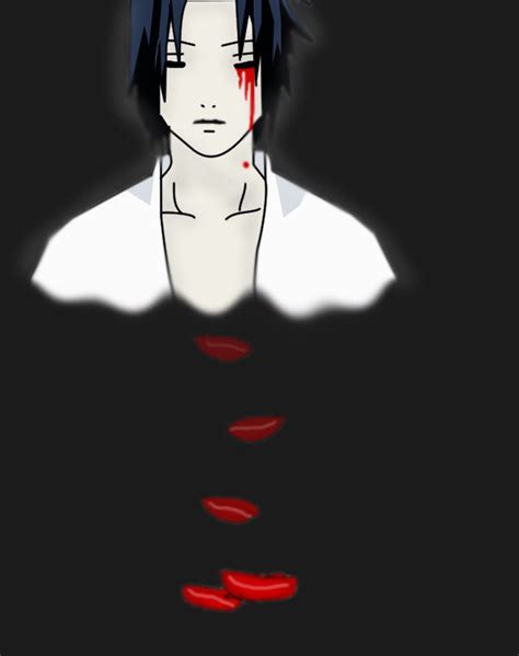 Sasuke Crying Blood By Hikaripsy On Deviantart