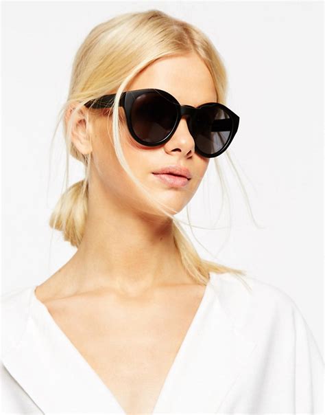 asos asos oversized round sunglasses at asos