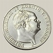 Moeda de Prata de 1 Táler, Prússia, 1855A - Rei Frederico Guilherme IV ...