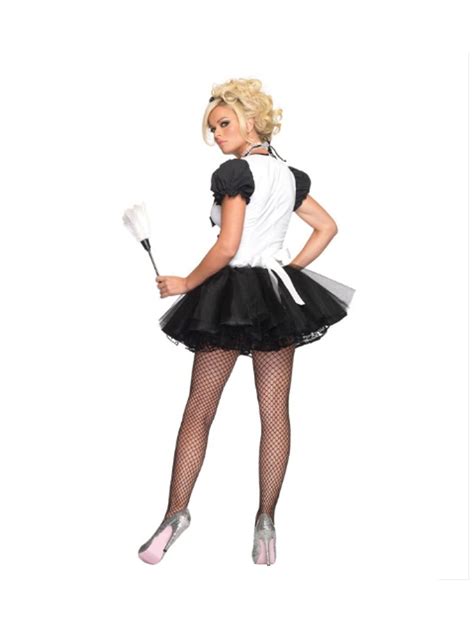 Mistress French Maid Housekeeper Cleaner Room Service Women Costume