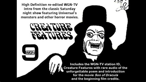 Remastered Hd Wgn Tv Creature Features Intro With Poem Youtube