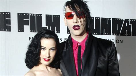 Marilyn Manson S Ex Wife Dita Von Teese Opens Up Abou