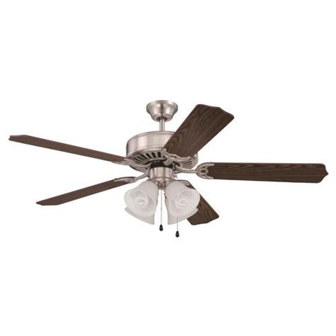 Craftmade Pro Builder 52 In Brushed Nickel Led Indoor Ceiling Fan With