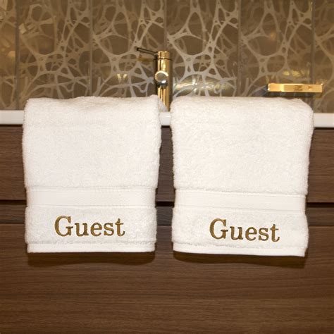 Luxury Home Hotel And Spa Guest Embroidered Turkish Cotton Hand Towels