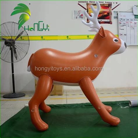 newest lovely giant inflatable deer model top quality pvc inflatable christmas deer for
