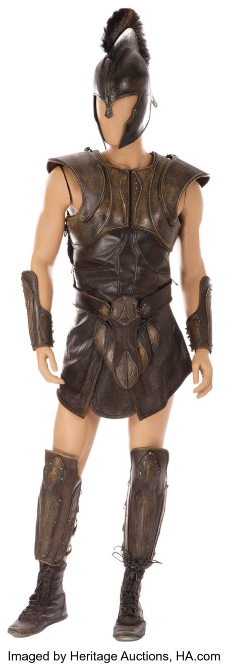 Brad Pitt Complete Achilles Costume Created For Troy Movietv