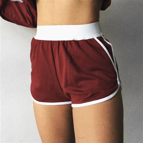 Gxqil Yoga Gym Short 2018 Women Running Shorts Fitness Sport Shorts High Waist Sexy Short Shorts