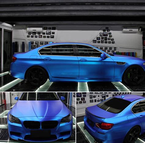 Dark Blue Matte Chrome Vinyl Wrap Car Wrapping Film For Car Vehicle