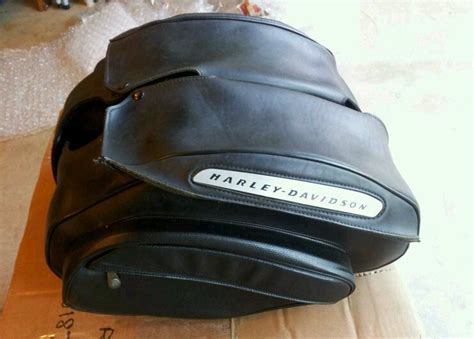 Find Harley Davidson Moulded Leather Saddlebags And Mounting Hardware V