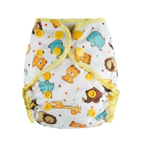 Happy Flute Healthy Organic Cotton Newborn Diapers Tiny Aio Cloth