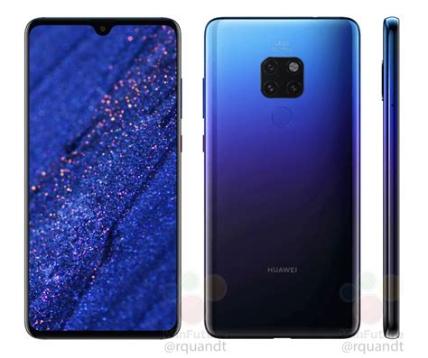 The three images leaked show the device in three different color schemes: El Huawei Mate 20 tendrá versión Twilight: filtración ...