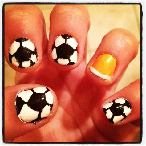 Soccer Nails Soccer Nails Sports Nails How To Do Nails Fun Nails