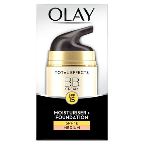 Olay Total Effects Bb Cream Moisturiser And Foundation Medium 50ml Wilko