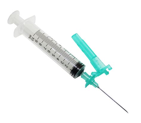 Rays 10ml Syringe With Safety 21g Hypodermic Needle 08mm X 38mm Gre
