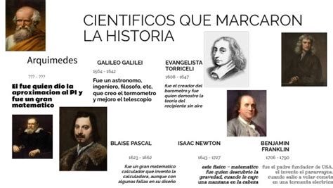 Científicos Que Marcaron La Historia