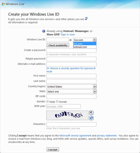 How To Create Another Second Hotmail Email Address Instructions
