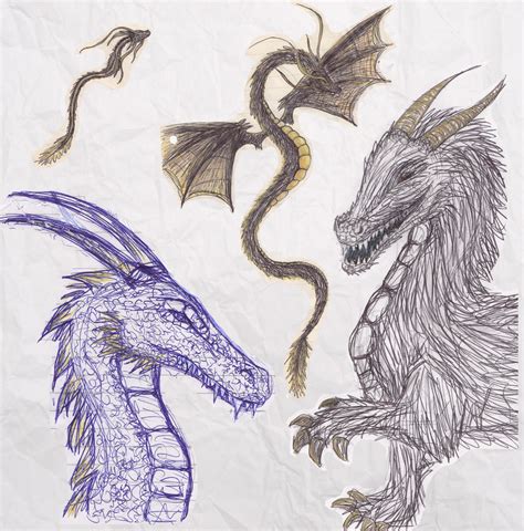 Dragon Doodles By Loraana On Deviantart