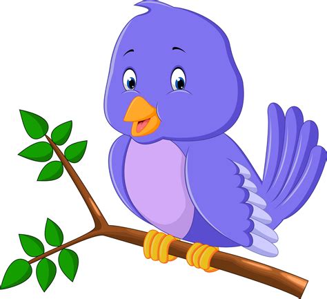 Cute Purple Bird Cartoons 7916735 Vector Art At Vecteezy
