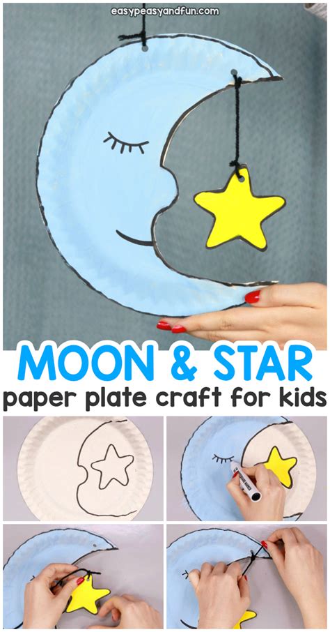 Moon Paper Plate Craft For Kids Vik News