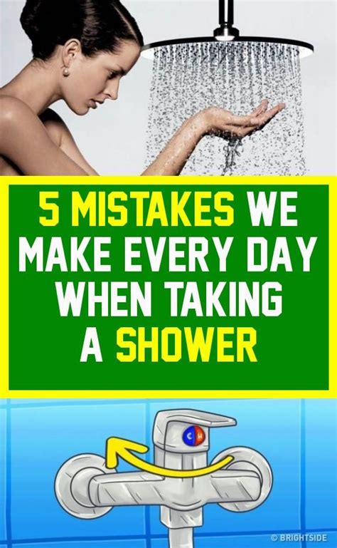 5 Errors We Make Every Day When We Take A Shower Showergel Take A Shower Healthy Skin