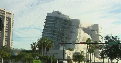 Deauville Hotel The Historic Miami Beach Site Imploded During Sunday Morning Blast Cbs Miami