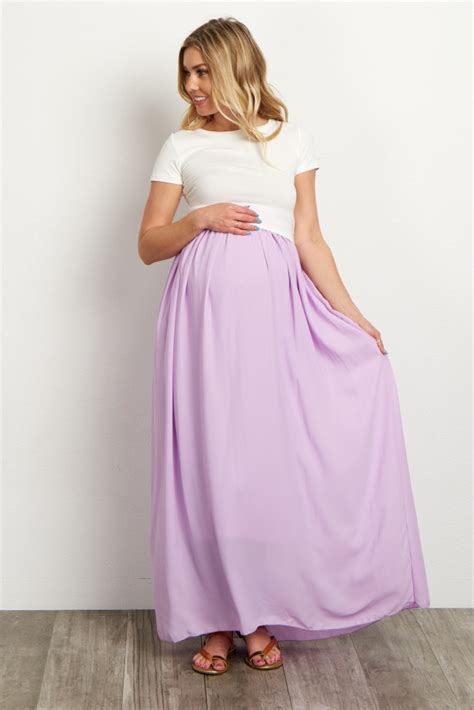 Lavender Chiffon Maxi Maternity Skirt Maternity Skirt Long Chiffon Skirt Chiffon Maxi
