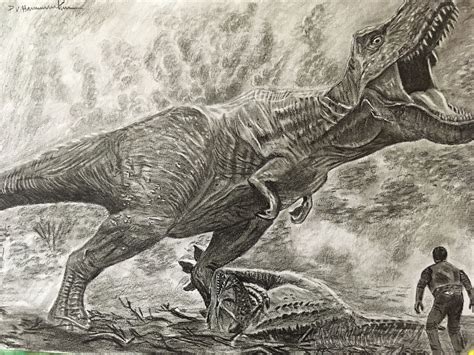 Jurassic Park Drawings T Rex