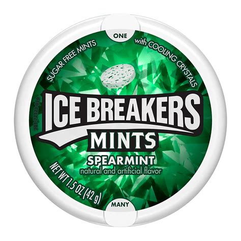 Ice Breakers Spearmint Sugar Free Mints Imported From USA Grams Amazon In Grocery
