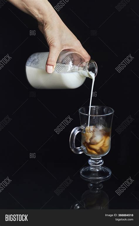 Female Hand Pours Milk Image And Photo Free Trial Bigstock