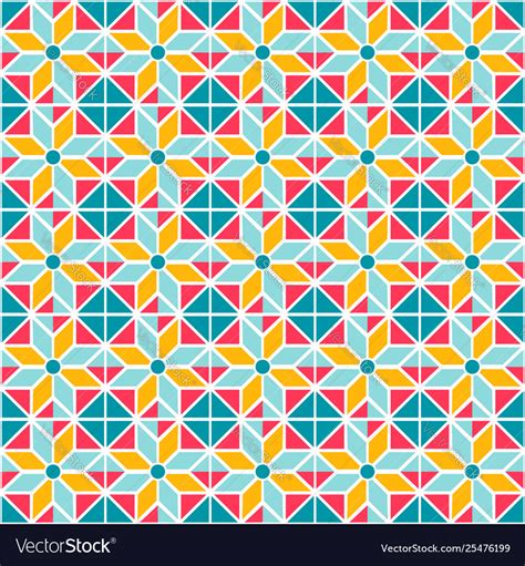 Geometric Abstract Seamless Pattern Background Vector Image