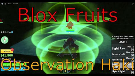 How To Get Observation Haki In Blox Fruits Youtube
