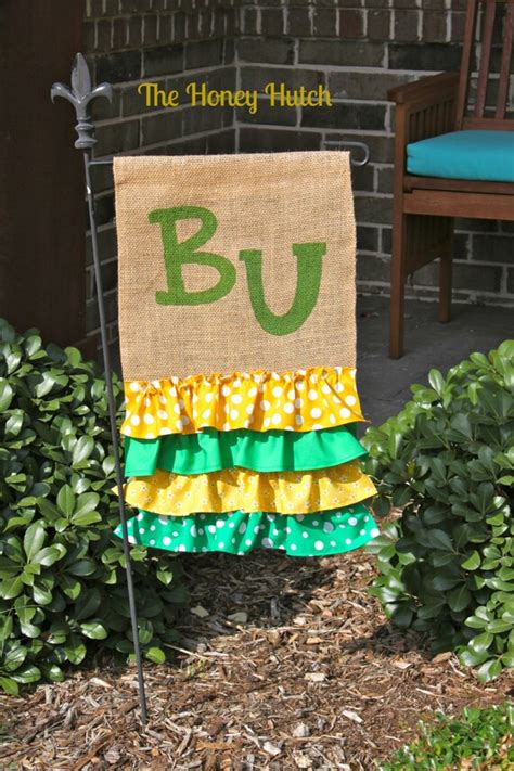 Items Similar To Baylor Burlap Garden Flag On Etsy