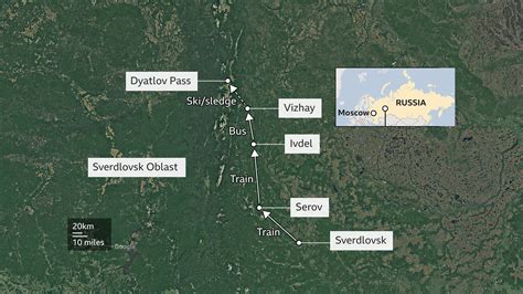 Dyatlov Pass Incident Map