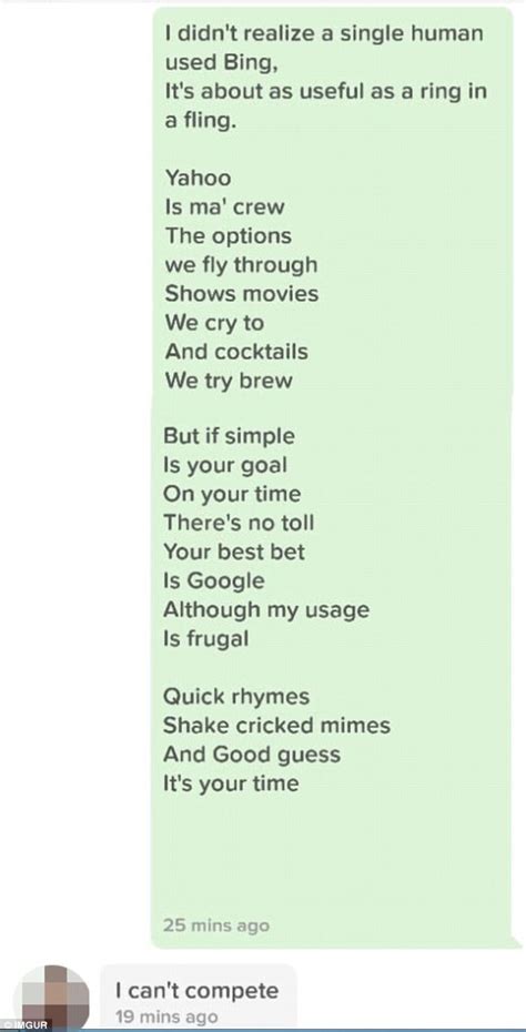 Review examples of different rhyme schemes such as abab. Tinder rap battle posted on Imgur by user OnlyTheRarestPepe | Daily Mail Online
