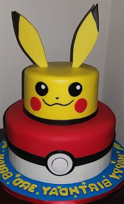 79 Printable Pikachu Pokemon Cake Template