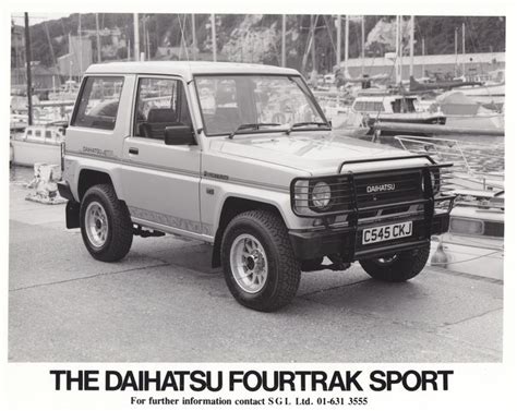 Daihatsu Fourtrak Sport UK 1985 Daihatsu Toyota Motors Dream Cars
