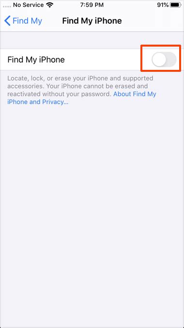 How To Disable Find My Iphone