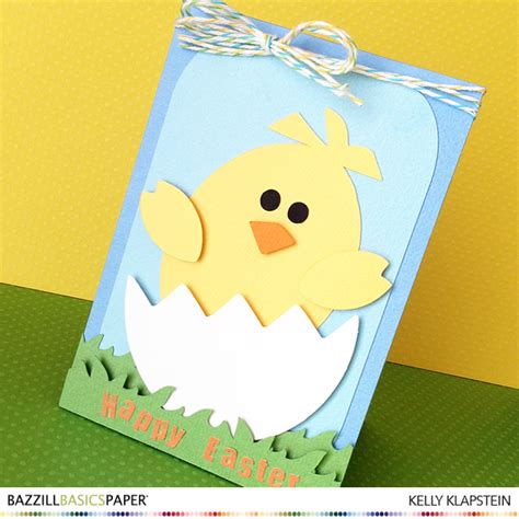 This is a really cool looking card with an easter egg filled with glitter…and everyone will love. Chick N Egg Easter Card - Kelly Creates