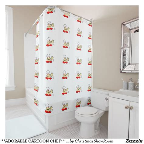 Pretty cool store , there have window curtains and bed sheets and pillows and lot of house hold and that's nothing against homegoods. **ADORABLE CARTOON CHEF** SHOWER CURTAIN | Zazzle.com ...