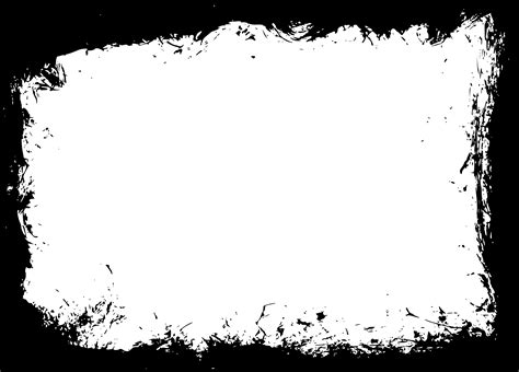 4 Grunge Rectangle Frame Png Transparent Vol 5