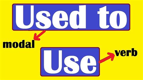 How To Use Of Used To In A Sentence Difference Between Used To And