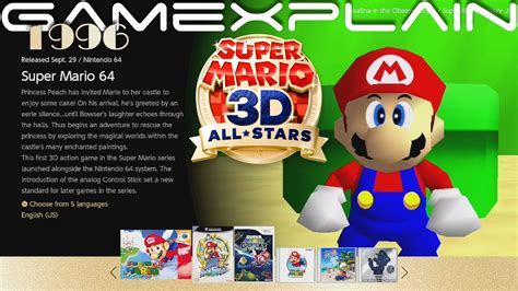 Super Mario 3d All Stars Title Screen And Menus Revealed Youtube