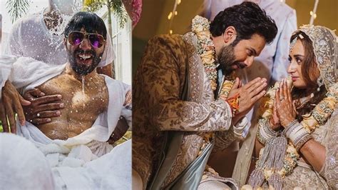 Varun Dhawan Shares Unseen Wedding Haldi Pictures With Wife Natasha Dalal On Their First