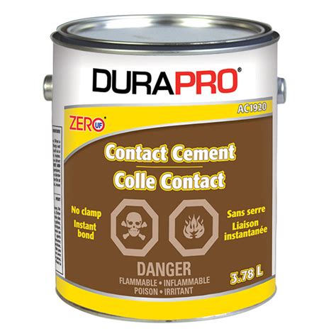 Contact Cement - Neoprene Rubber Adhesive Solvent Based Yellow Amber