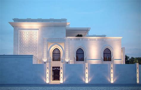 White Modern Islamic Villa Exterior Design Jeddah Saudi Arabia In 2019 Modern House Design