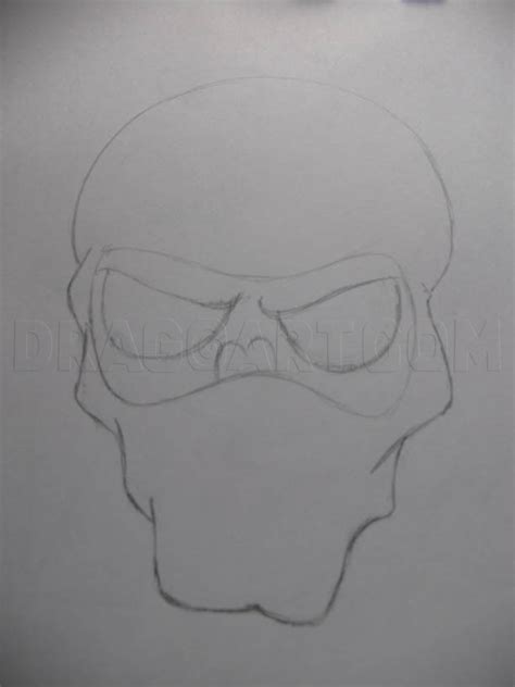How To Draw A Ninja Skull Step By Step Drawing Guide By Anarma
