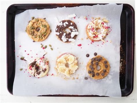 20 Healthy Snack Ideas And Donut Apples Hälsa Nutrition