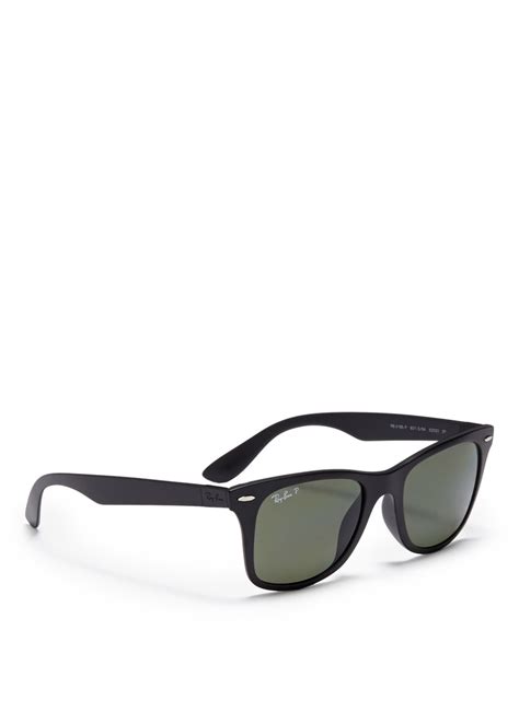Lyst Ray Ban Original Wayfarer Matte Acetate Sunglasses In Black