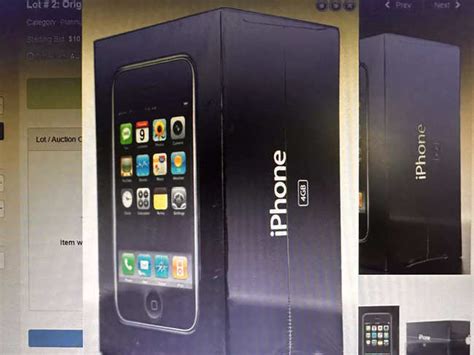 Iphone First Gen 4gb Unopened Iphone Fetch 190k At Auction The